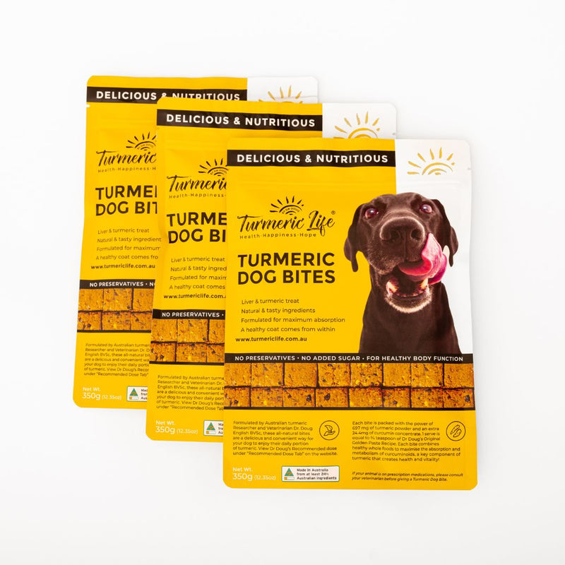 Turmeric Dog & Pet Bites - For Health & Longevity
